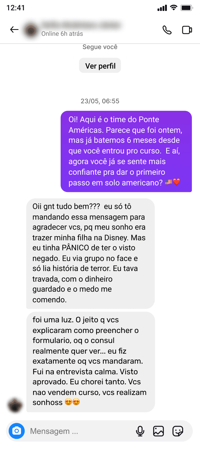 Depoimento de cliente satisfeito 7